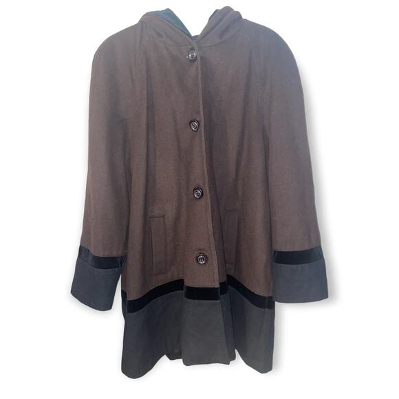 Forecaster of Boston Women's Short Coat Brown and Gray Sz 20W EUC - Picture 1 of 3